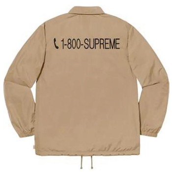 Supreme 1-800 Coaches Beige Jacket