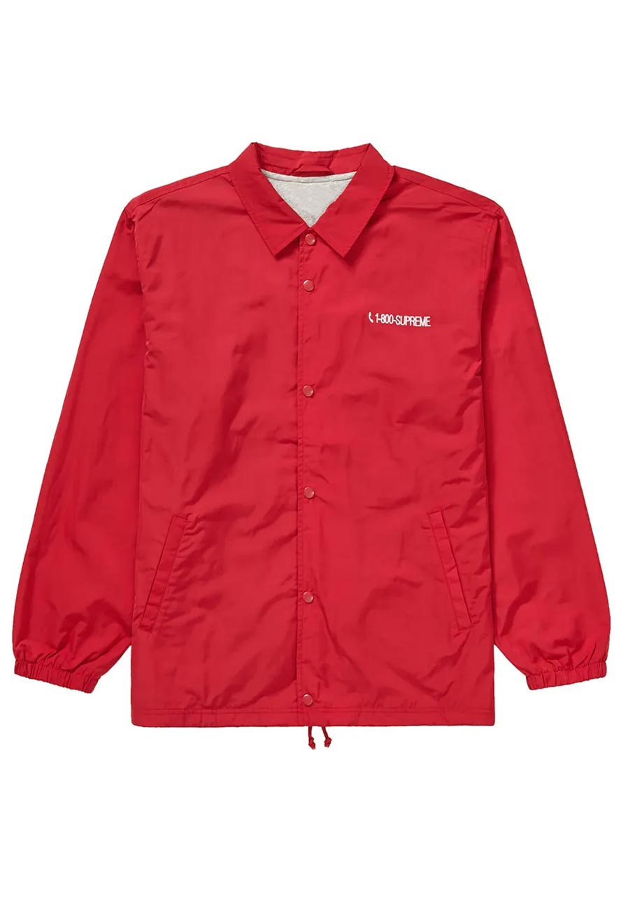 Films Jackets Supreme 1-800 Coaches Red Jacket