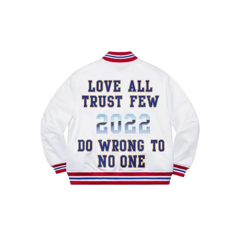 Supreme Love All Trust Few White Jacket Supreme Love All Trust Few White Jacket
