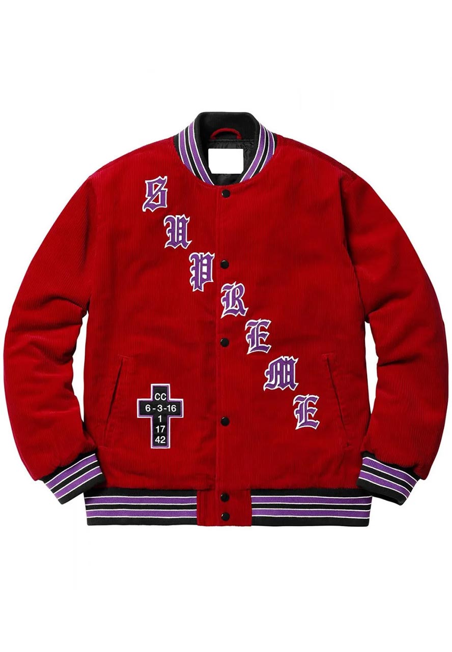 red supreme jacket