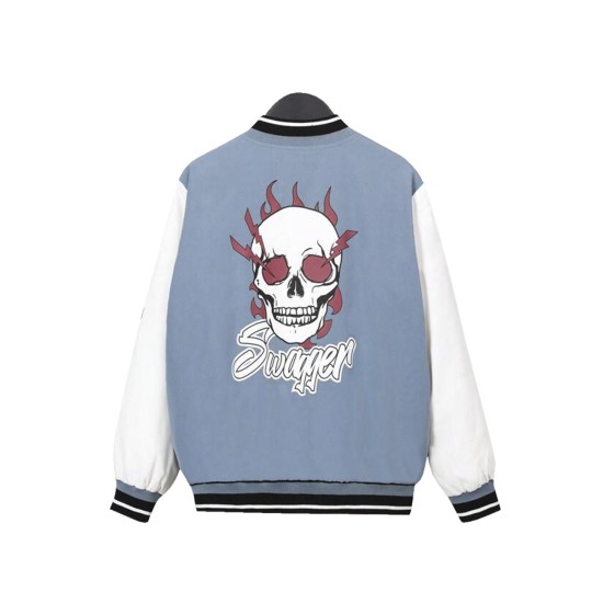 Swagger Skull Varsity Jacket
