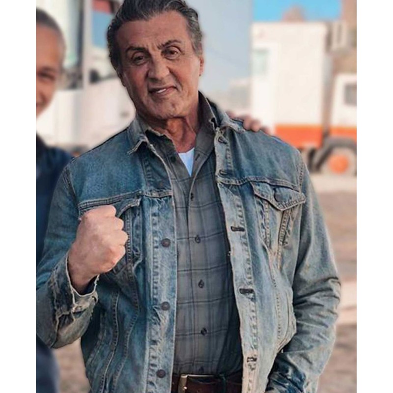 Sylvester Stallone Rambo V Blue Jacket Sylvester Stallone Rambo V Blue Jacket