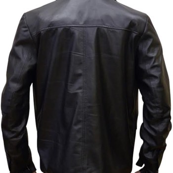 Rocky Balboa Film Sylvester Stallone Black Leather Coat