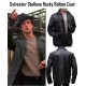Rocky Balboa Film Sylvester Stallone Black Leather Coat