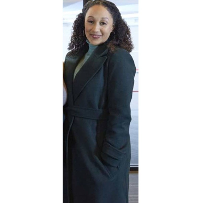 Tamera Mowry Christmas Comes Twice Black Coat Tamera Mowry Christmas Comes Twice Black Coat