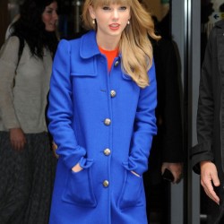 Taylor Swift Street Wear Blue Coat