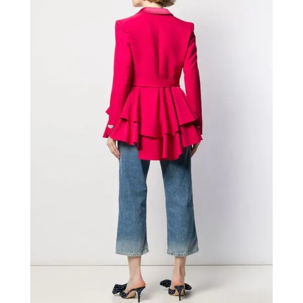 Ted Lasso Keeley’s Pink Heart Button Blazer Ted Lasso Keeley’s Pink Heart Button Blazer