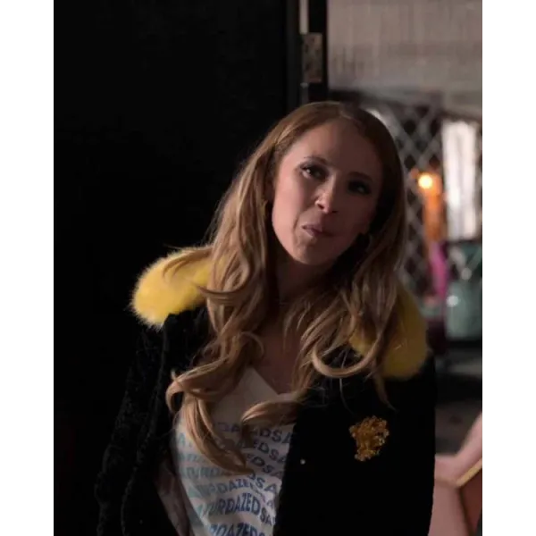 Ted Lasso S3 Juno Temple Fur Jacket Ted Lasso S3 Juno Temple Fur Jacket
