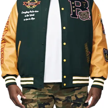 Teddy Big And Tall Letterman Jacket