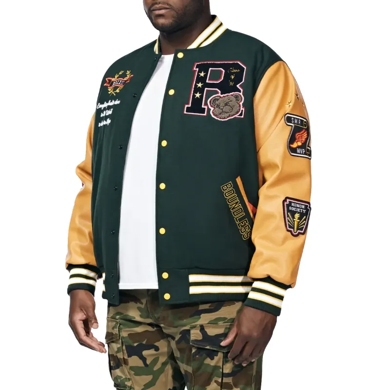 Teddy Big And Tall Letterman Jacket Teddy Big And Tall Letterman Jacket