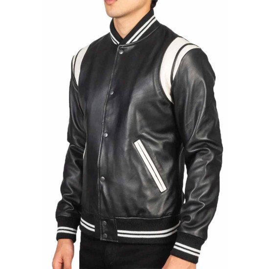 Teddy Varsity Leather Jacket