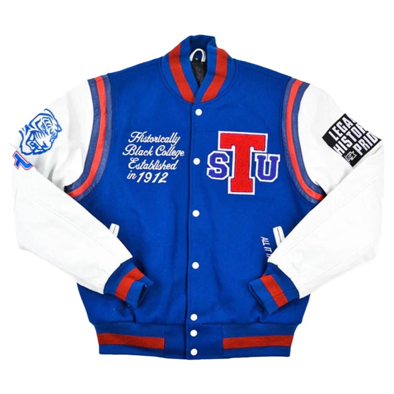 Tennessee State Big Blue Letterman Jacket Tennessee State Big Blue Letterman Jacket