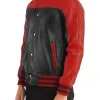 Terry Terrance Leather Varsity Jacket