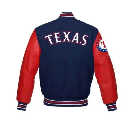 Texas Rangers Red and Blue Jacket Texas Rangers Red and Blue Jacket