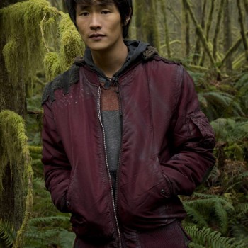 The 100 Christopher Larkin Burgundy Bomber Jacket