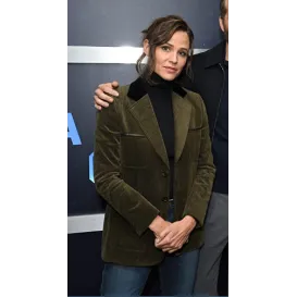 The Adam Project Jennifer Garner Green Blazer The Adam Project Jennifer Garner Green Blazer