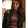 The Americans Keri Russell Bomber Leather Jacket