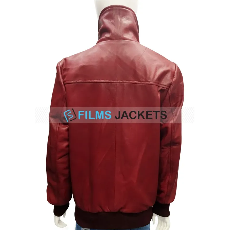 The Big Bang Theory Kaley Cuoco Burgundy Leather Jacket The Big Bang Theory Kaley Cuoco Burgundy Leather Jacket