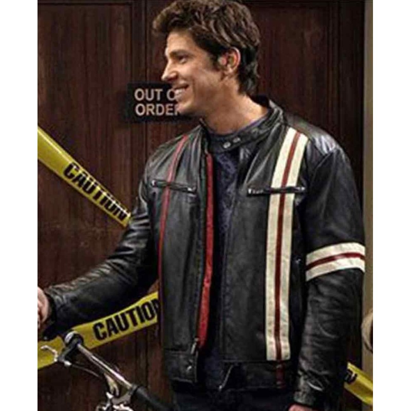 The Big Bang Theory Michael Trucco Black Leather Jacket The Big Bang Theory Michael Trucco Black Leather Jacket