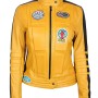 Kill Bill Uma Thurman Yellow Biker Jacket