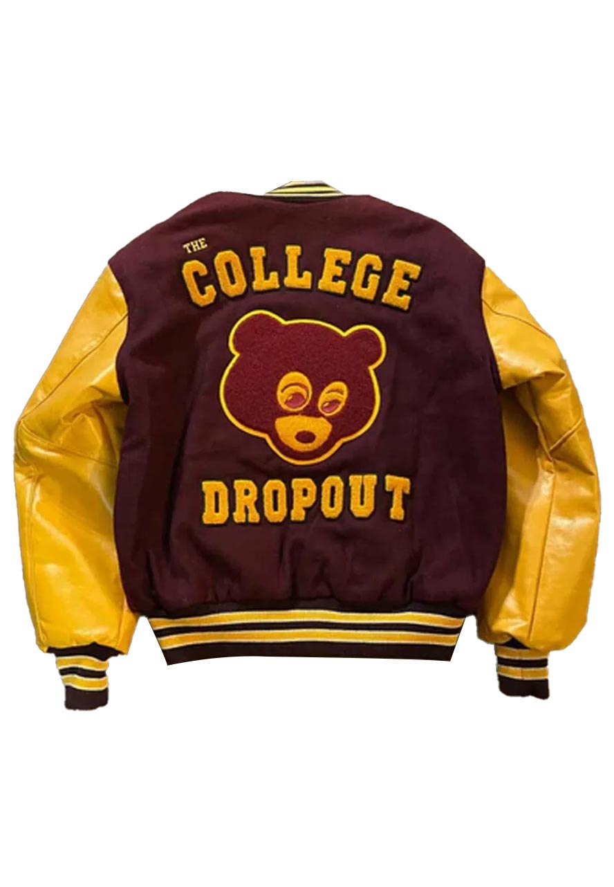 The College Dropout Kanye Maroon Jacket