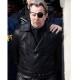 The Courier Gary Oldman Black Leather Coat