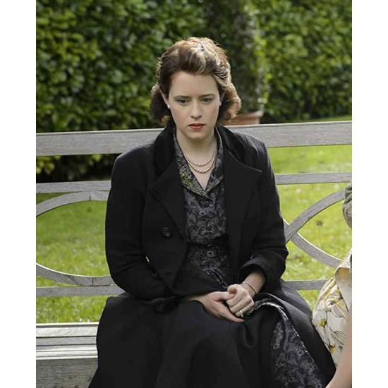 Claire Foy The Crown Season 04 Black Coat