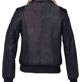The Defenders Jessica Henwick Fur Collar Bomber Leather Jacket