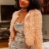 Laya Deleon Hayes The Equalizer Fur Jacket Laya Deleon Hayes The Equalizer Fur Jacket