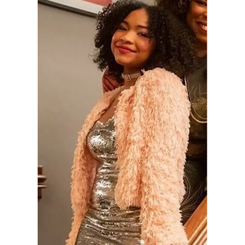 Laya Deleon Hayes The Equalizer Fur Jacket Laya Deleon Hayes The Equalizer Fur Jacket