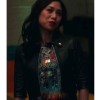 Liza Lapira The Equalizer Cropped Leather Jacket Liza Lapira The Equalizer Cropped Leather Jacket