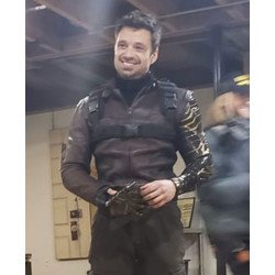 The Falcon and The Winter Soldier Sebastian Stan Brown Jacket