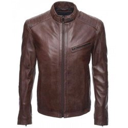 The Flash Falk Hentschel Brown Leather Jacket