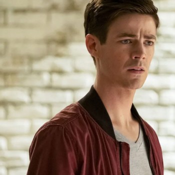 The Flash Grant Gustin Burgundy Bomber Jacket