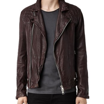 The Flash Reverb Brown Leather Jacket