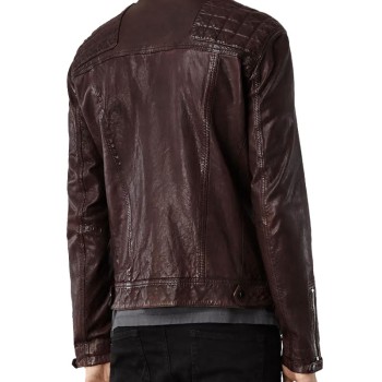 The Flash Reverb Brown Leather Jacket