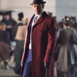 Hugh Jackman The Greatest Showman Red Coat