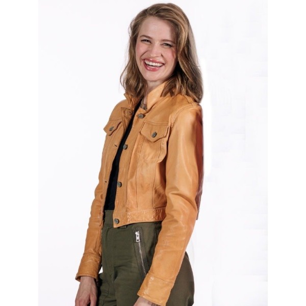 The Love Club 2023 Camille Stopps Brown Jacket