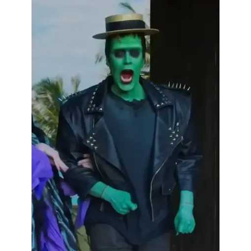 The Munsters 2022 Herman Munster Studded Black Jacket The Munsters 2022 Herman Munster Studded Black Jacket