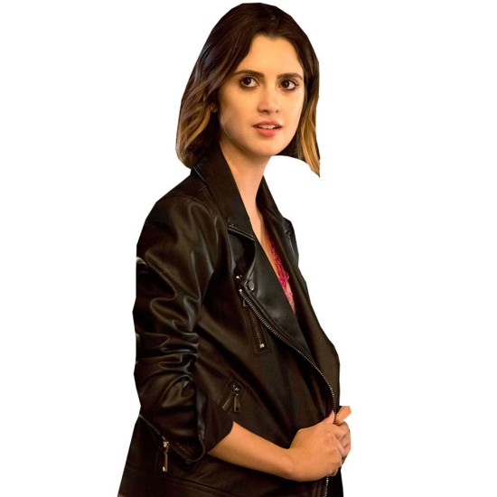 The Perfect Date Laura Marano Black Leather Jacket