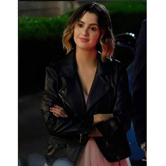 The Perfect Date Laura Marano Black Leather Jacket