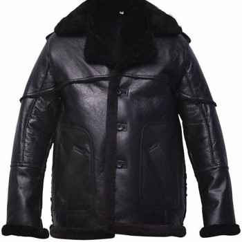 The Punisher Ben Barnes Black Leather Coat