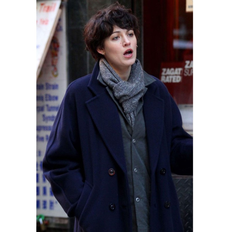 The Rhythm Section Blake Lively Blue Coat The Rhythm Section Blake Lively Blue Coat