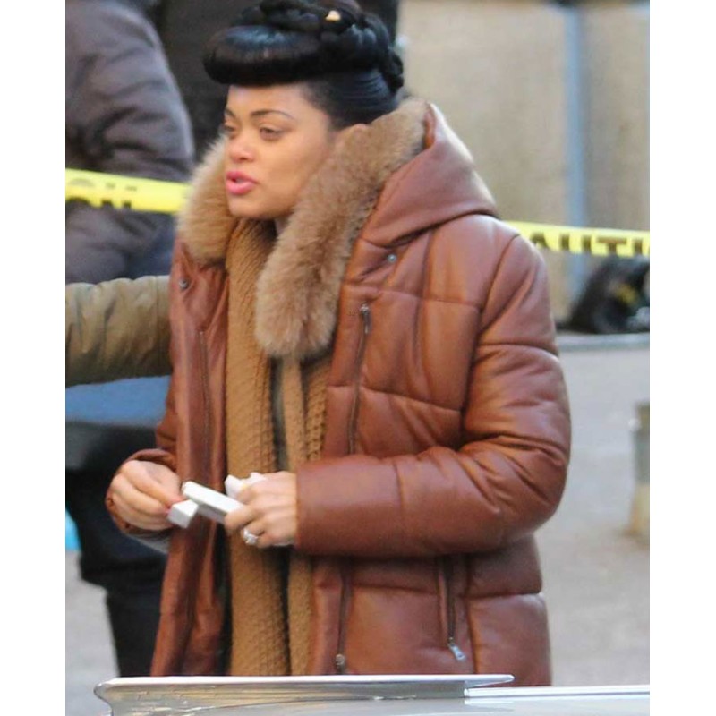 The United States Vs. Billie Holiday Andra Day Coat with Hood The United States Vs. Billie Holiday Andra Day Coat with Hood