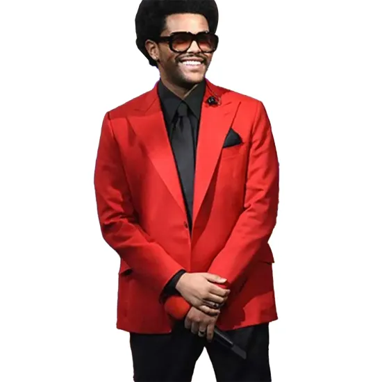 The Weeknd Blinding Lights Red Blazer