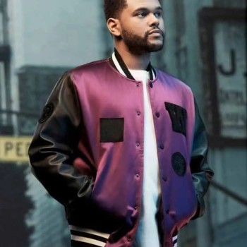 The Weeknd H And M Purple Jacket