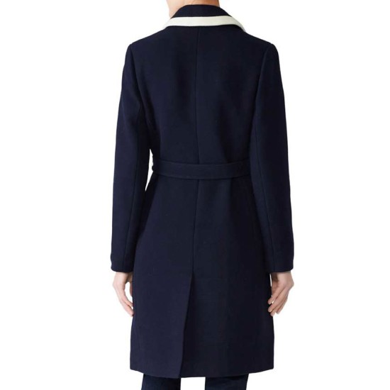 Meghan Markle Wrap Tipped Belted Coat