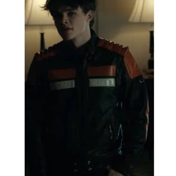 Curran Walters Titans S02 Cafe Racer Leather Jacket