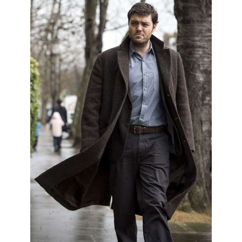 Tom Burke C.B. Strike Trench Coat Tom Burke C.B. Strike Trench Coat
