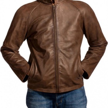 Tom Cruise Jack Reacher Distressed Brown Leather Jacket